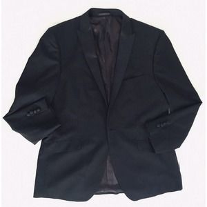 Porto Filo | Mens 46 Black Suits Sport Jacket Extra Fine Italy Hand Tailored